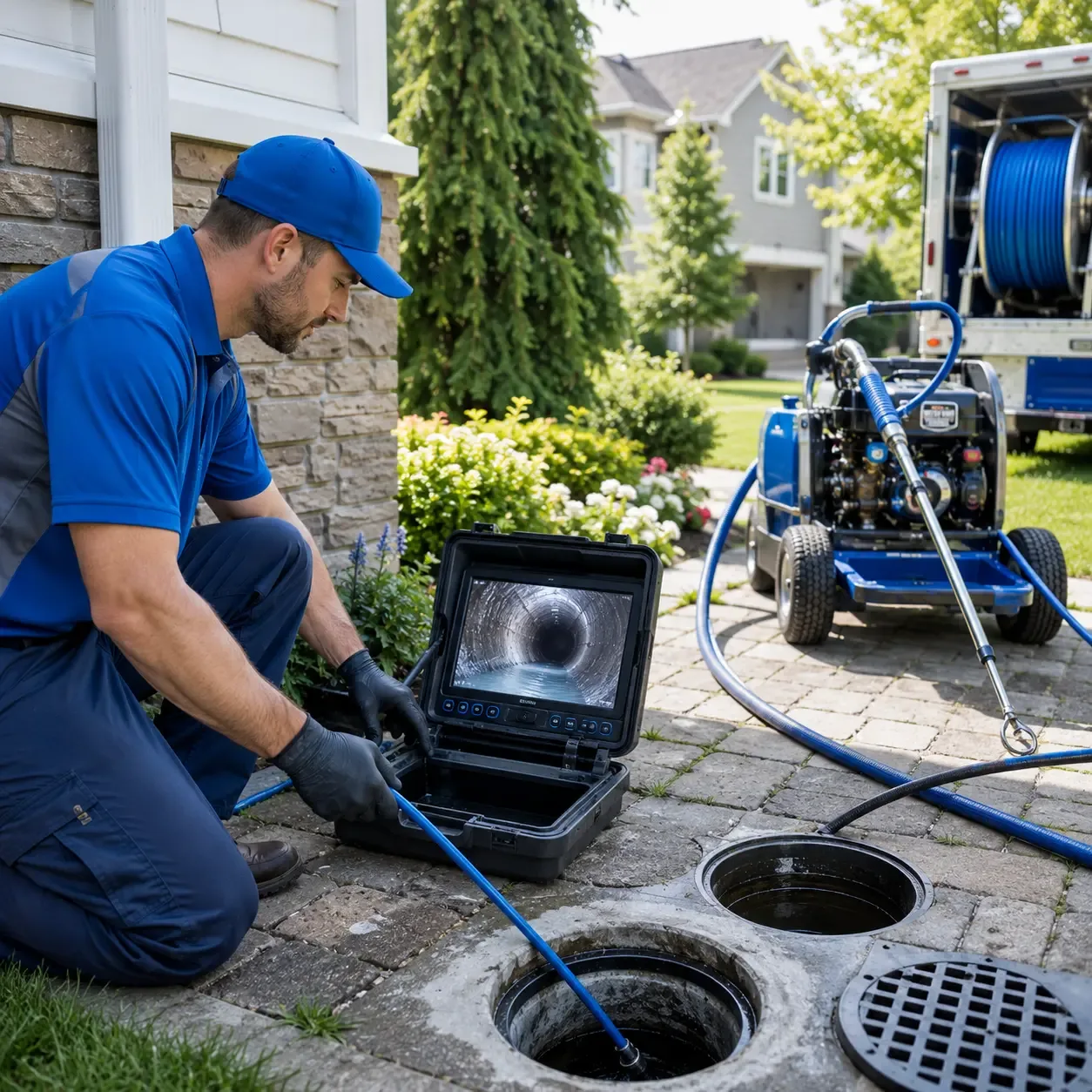Outdoor drain cleaning professionals serving Walton, NY
